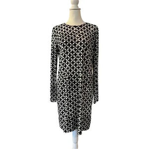 michael Kors dress black and white abstract design size
